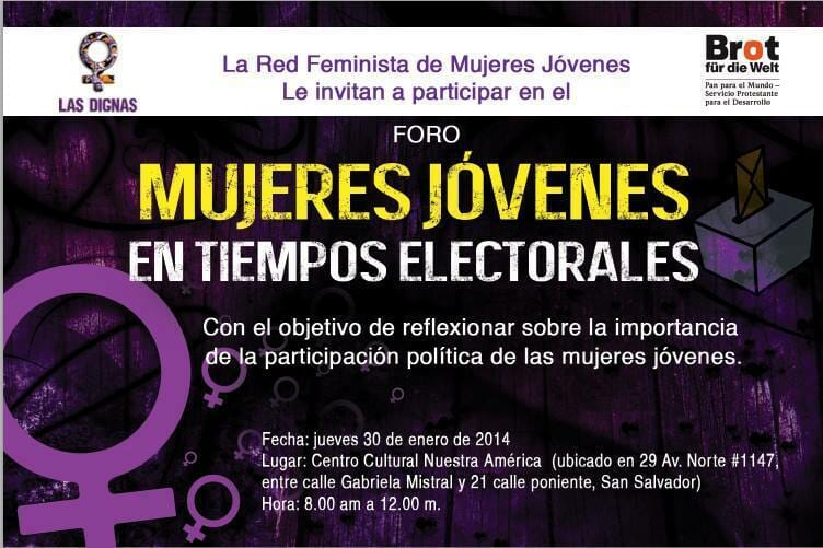 FORO: MUJERES JÓVENES EN TIEMPOS ELECTORALES | 30 ENERO 2014