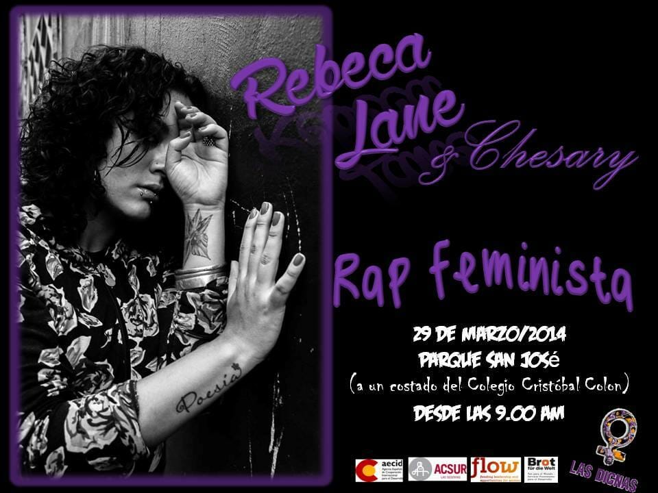 RAP FEMINISTA: REBECA LOVE Y CHESARY | 29 MARZO 2014