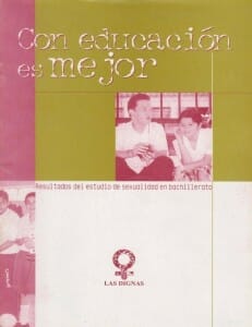 CON EDUCACIÓN ES MEJOR RESULTADOS DEL ESTUDIO DE SEXUALIDAD EN BACHILLERATO 2002_PORTADA