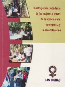 CONSTRUYENDO CIUDADANÍA DE LAS MUJERES A TRAVÉS DE LA ATENCIÓN A LA EMERGENCIA Y LA RECONSTRUCCIÓN - 2004_PORTADA