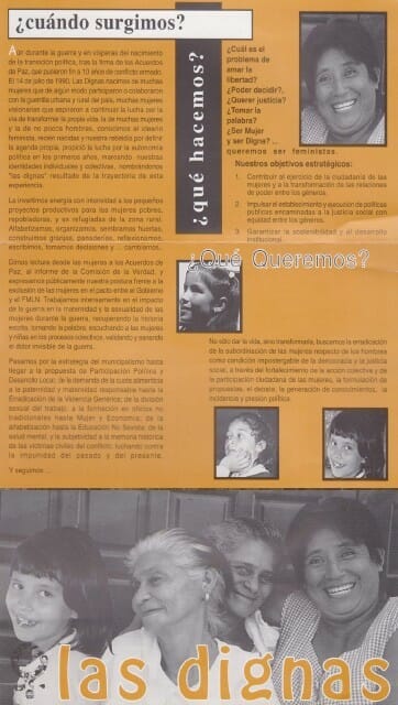LAS DIGNAS: ¿CUÁNDO SURGIMOS? – ¿QUIÉNES SOMOS? – ¿QUÉ HACEMOS? – ¿QUÉ QUEREMOS?