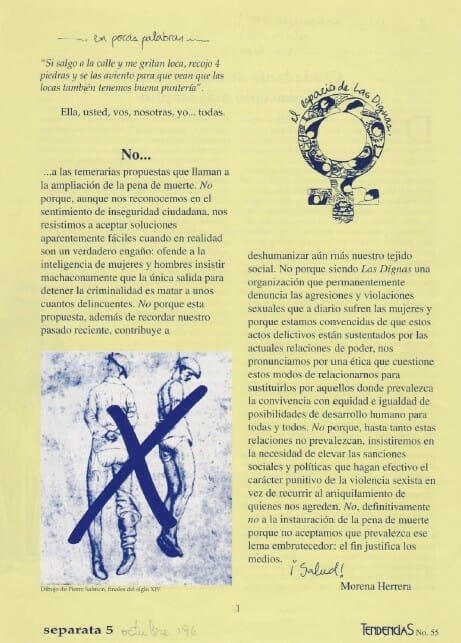 TENDENCIAS #55. EL ESPACIO DE LAS DIGNAS | OCTUBRE 1996