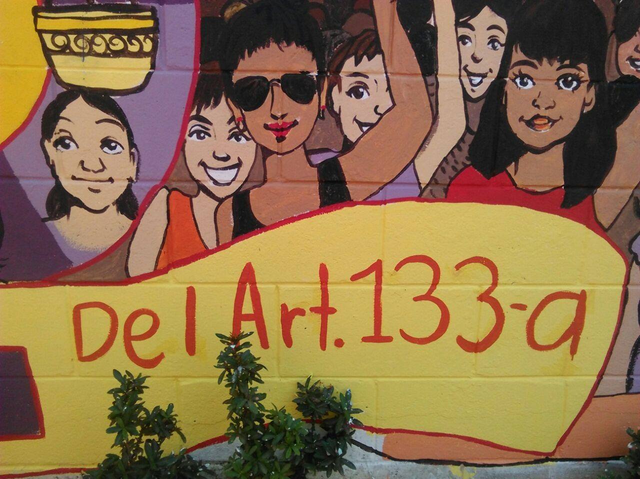 San Juan Talpa, La Paz: Mural Mi Bandera de Lucha, es La Defensa de Mi Vida | 2017