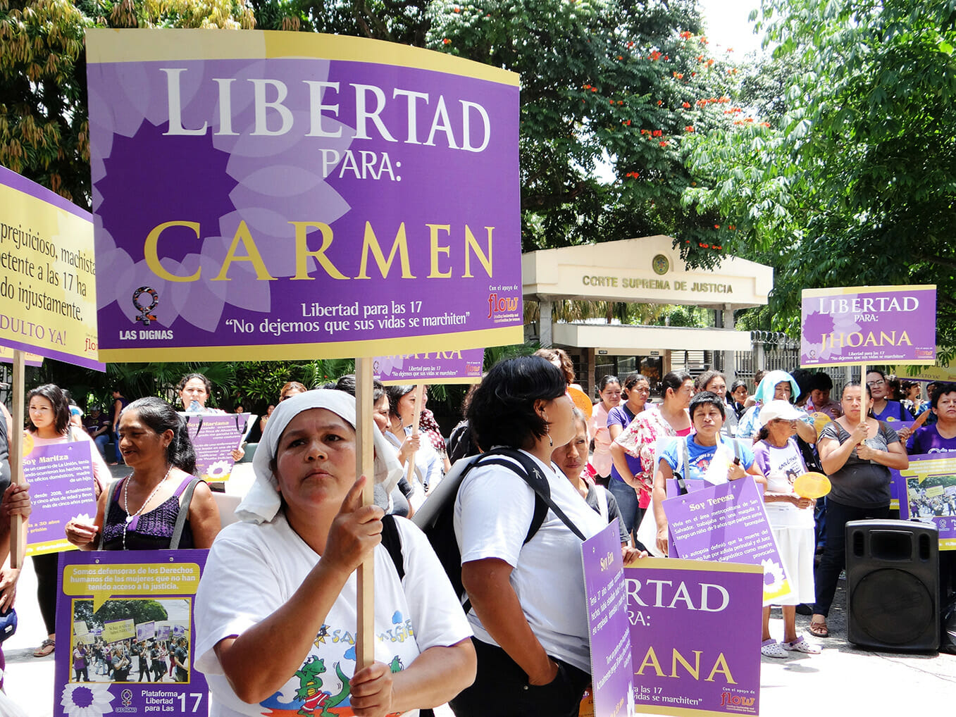 Plantón por la vida y libertad de las17  frente a Asamblea Legislativa | 2014