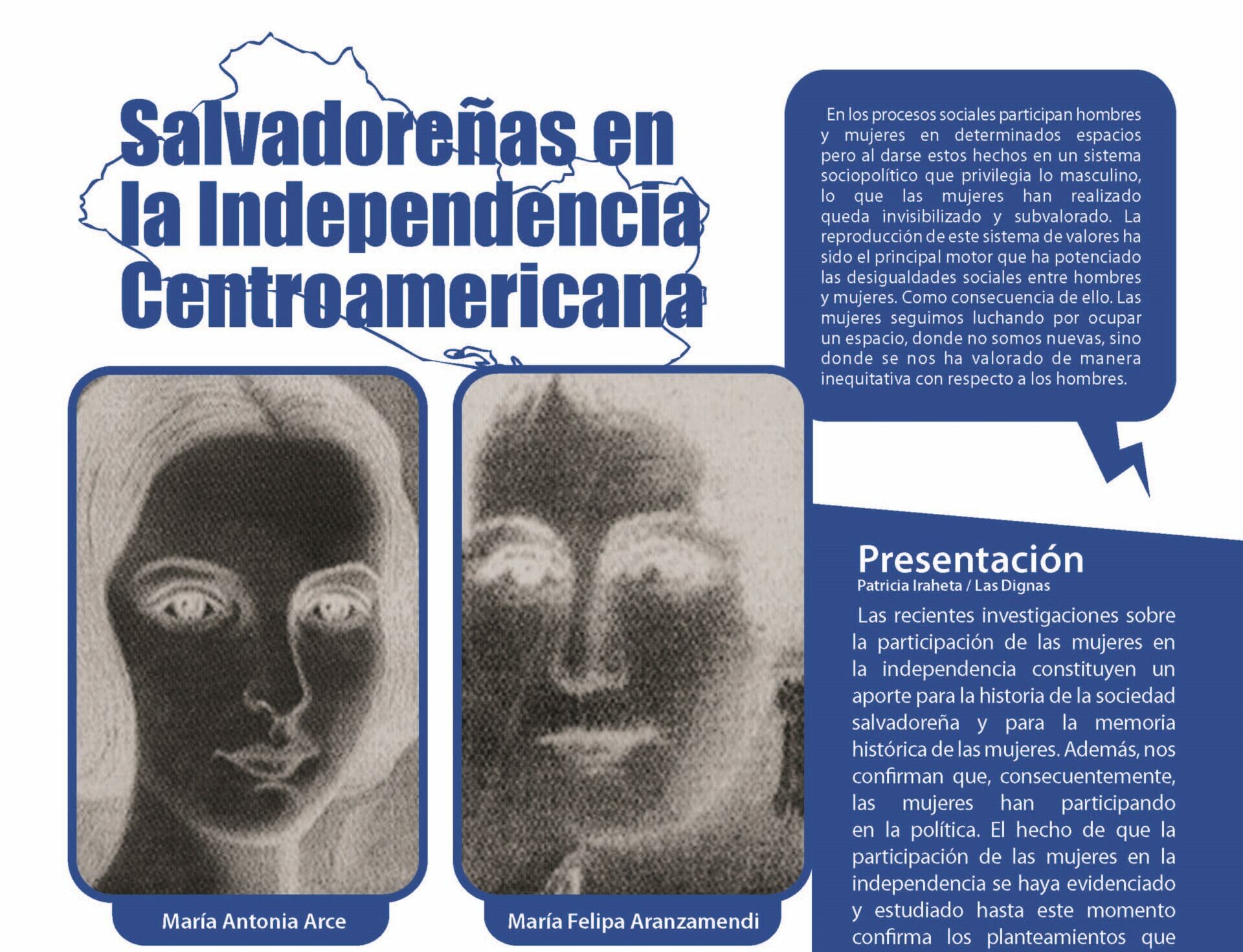 SALVADOREÑAS EN LA INDEPENDENCIA CENTROAMERICANA | HOJA INFORMATIVA