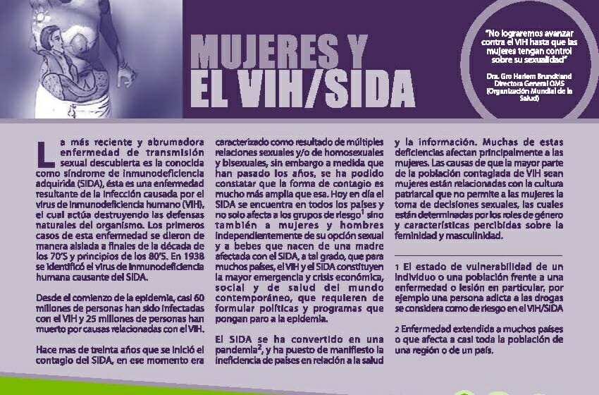 MUJERES Y EL VIH / SIDA  |  HOJA INFORMATIVA 2011
