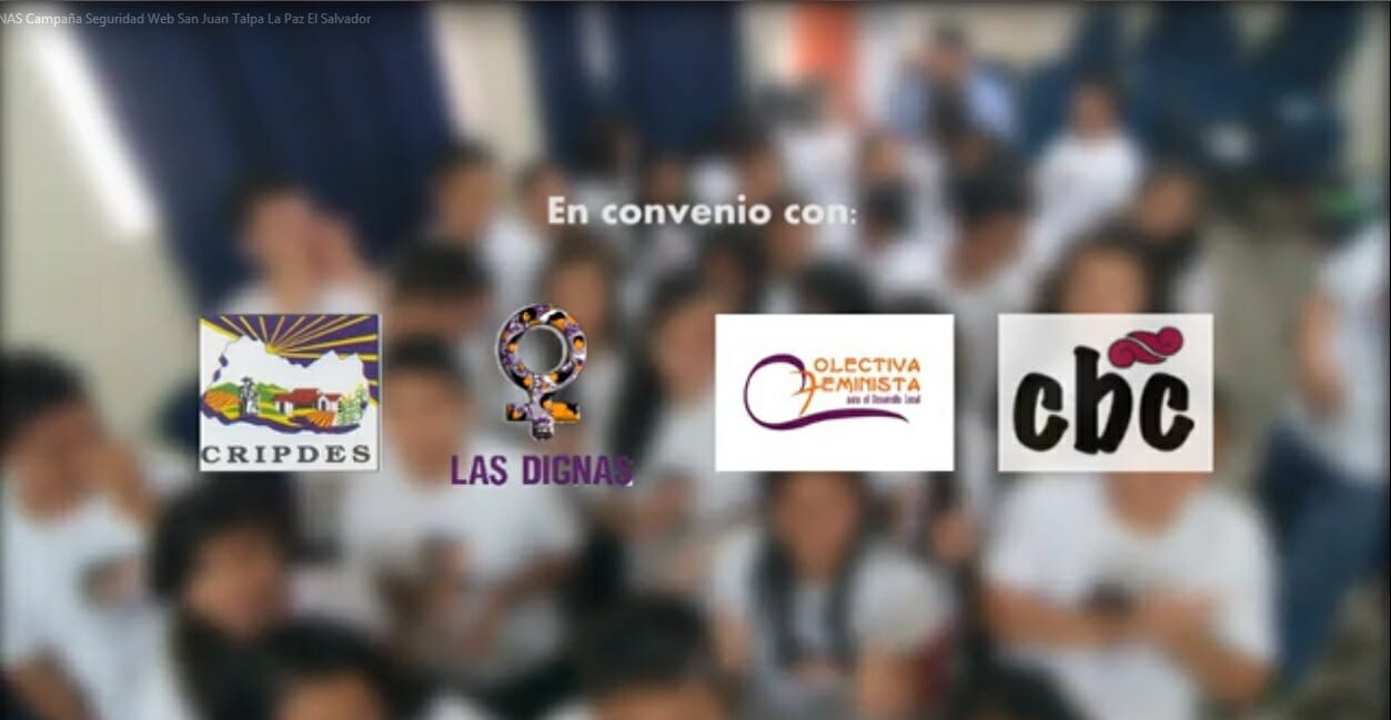 LAS DIGNAS|Campaña contra el acoso sexual, San Juan Talpa, La paz El Salvador