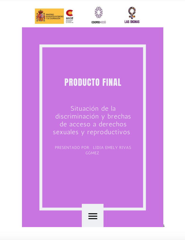 PORTADA Investigación - Situación brechas de acceso a derechos sexuales y reproductivos 2021-2022